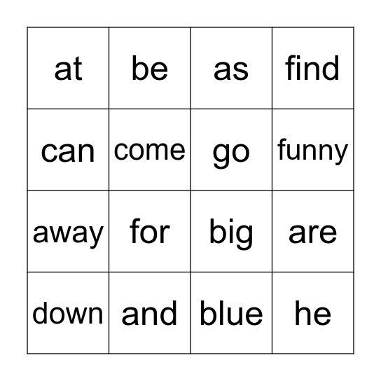 Bingo Card