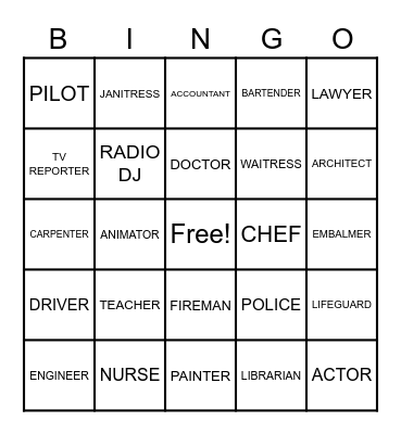 SNAP Bingo Card