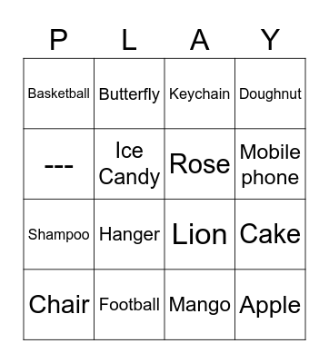 Harsimar's Bday Party Bingo Card