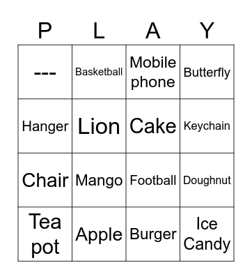 Harsimar's Bday Party Bingo Card