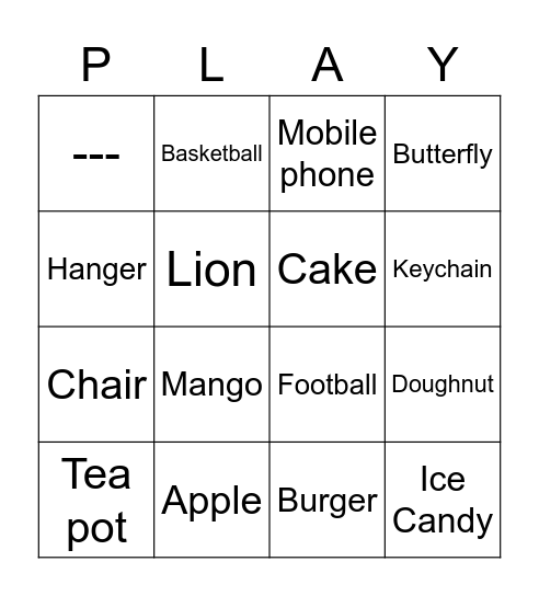 Harsimar's Bday Party Bingo Card