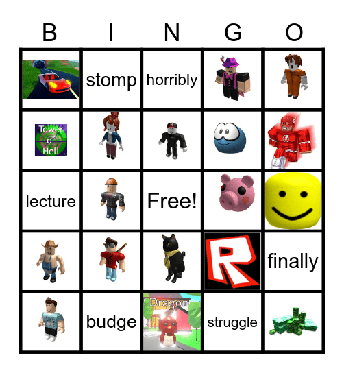 ROBLOX Bingo Card