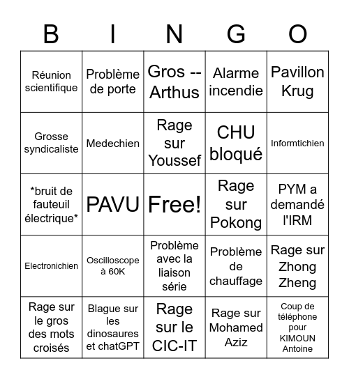 Bingo Loïc Bingo Card