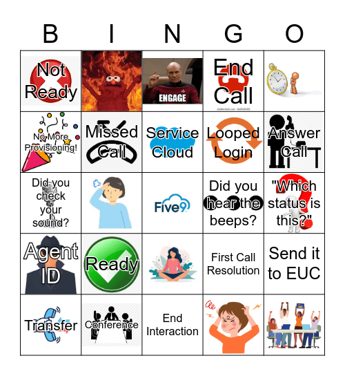 Five9 Bingo Card