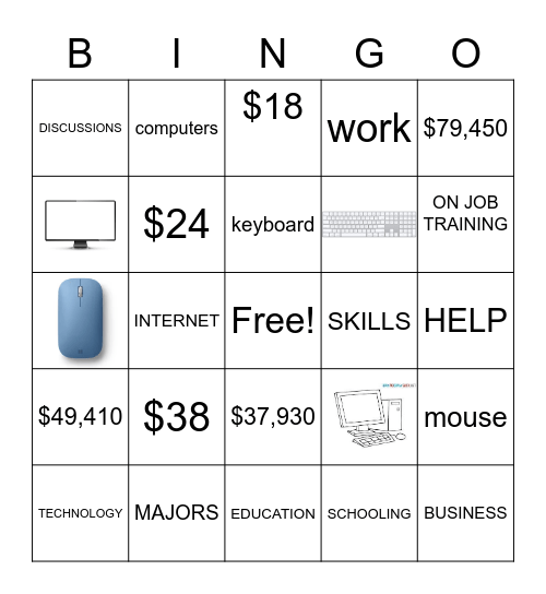 Computer Trainer Bingo Card