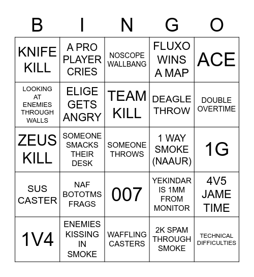 16-0 INSTANT BINGO Card