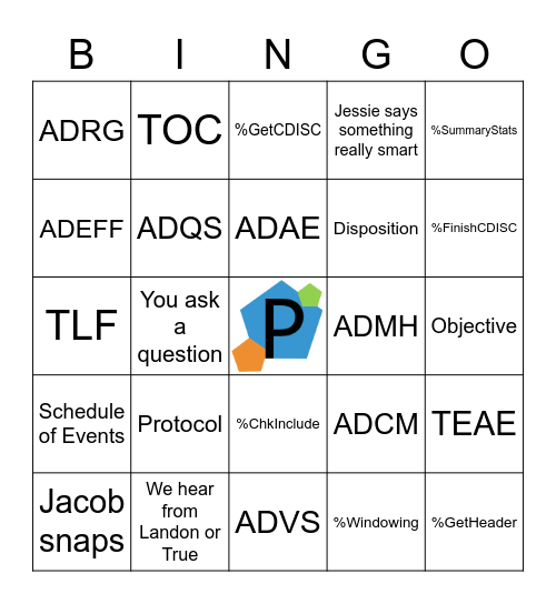 Clinical Statistics Bingo Card