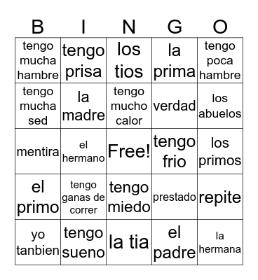 Bingo Card