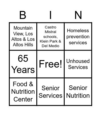 CSA Bingo Game Bingo Card