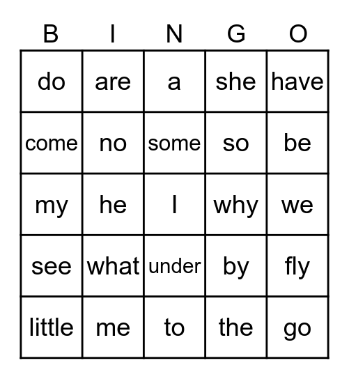 Extension R#1-3 Bingo Card