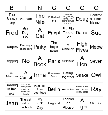 NYRA Bingo Card