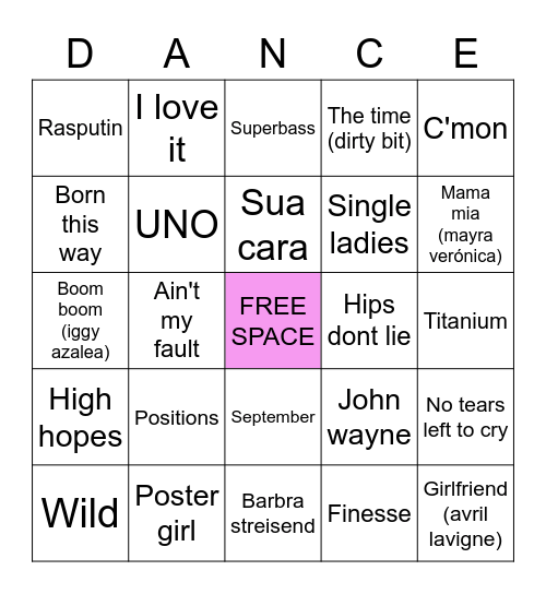 BINGO DO MEET Bingo Card