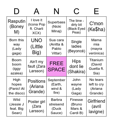 BINGO DO MEET Bingo Card