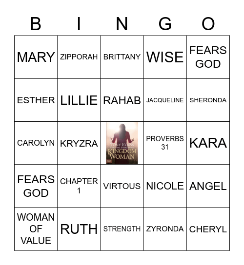 KINGDOM WOMAN Bingo Card