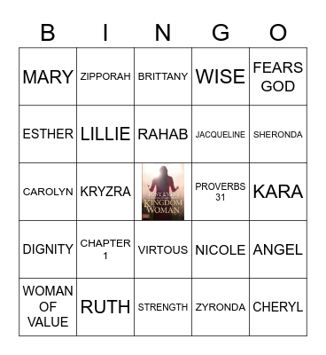 KINGDOM WOMAN Bingo Card