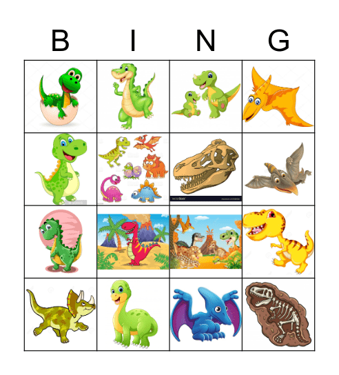 DINO Bingo Card