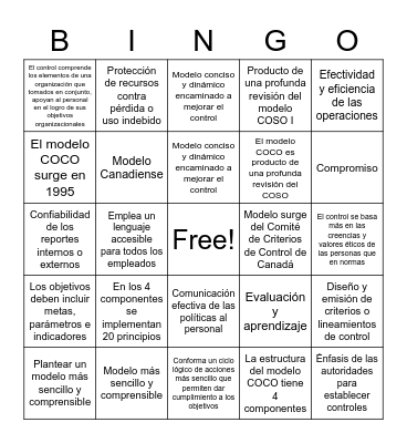 Modelo Coco Bingo Card