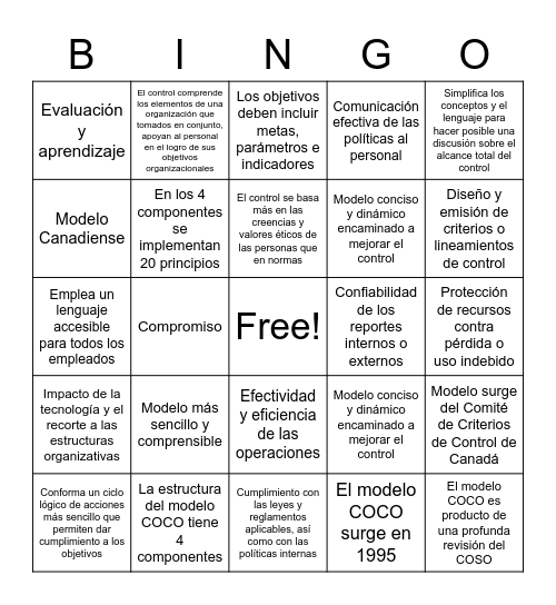 Modelo Coco Bingo Card