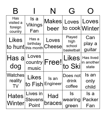 Verso Leadership Training Bingo Card