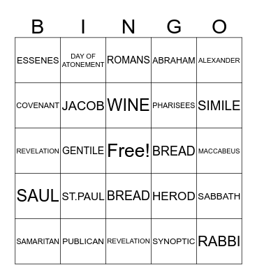 MIDTERM EXAM Bingo Card