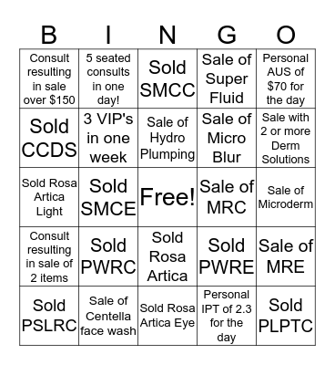 Kiehl's Queen Street Bingo Card