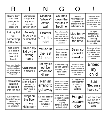 Mother's Day Bingo! Bingo Card