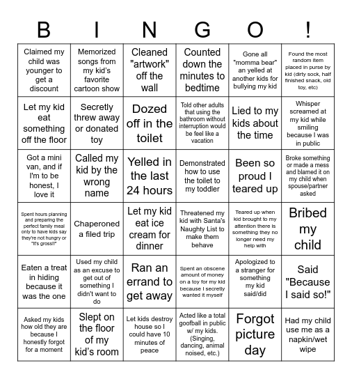 Mother's Day Bingo! Bingo Card