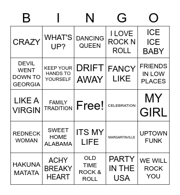 KARA BINGO Card