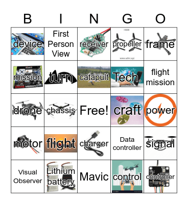 Drone Bingo Card