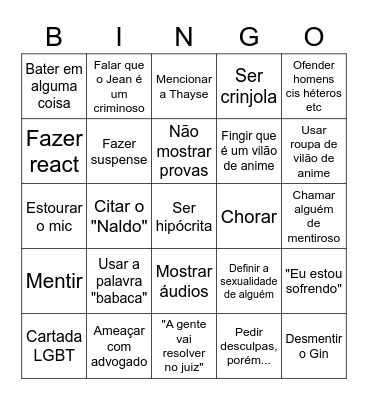RALUCA'S BINGO Card