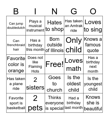 Pearlfection Bingo Card