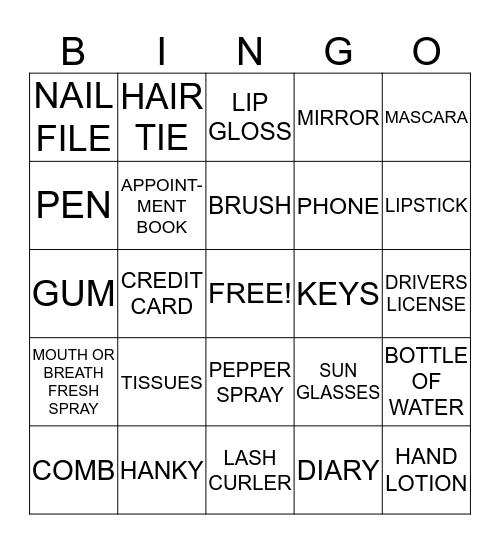 WEDDING BINGO Card