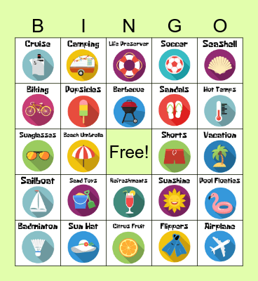 ☀ Summer Bingo! ☀ Bingo Card