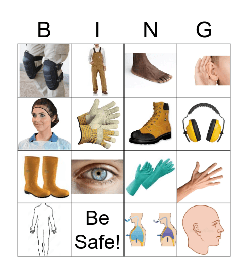 SAFETY EQUIPMENT Bingo Card