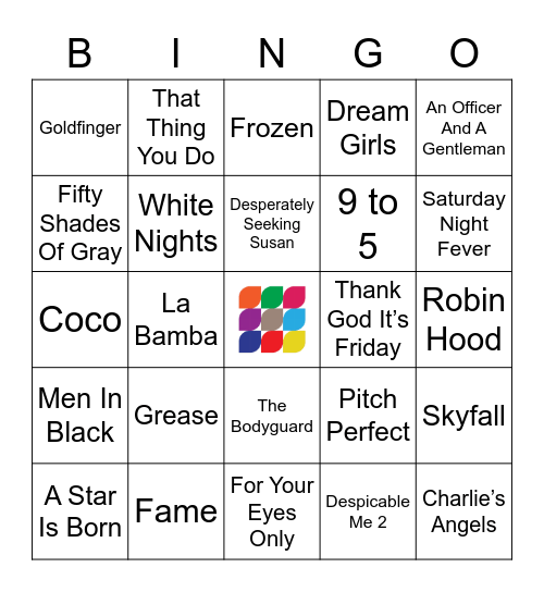 Movie Magic Mixtape Bingo Card
