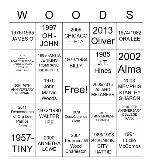 GETTING TO KNOW YOU Bingo Card