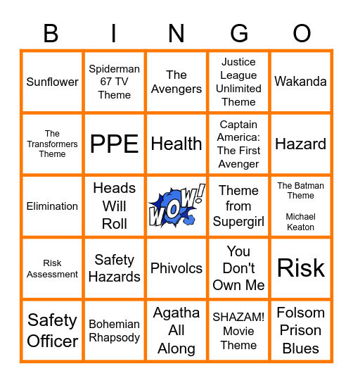 1-25 Bingo Card