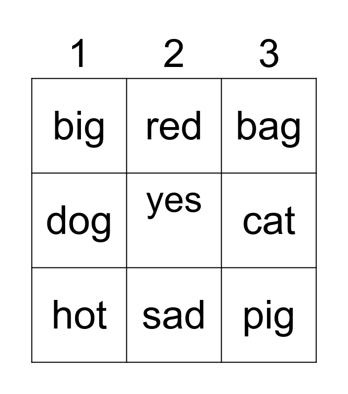 BS2 AC Bingo Card