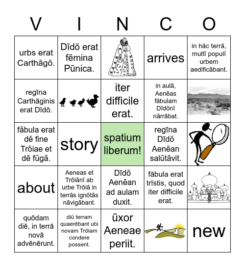 in urbe Carthagine part 1 Bingo Card