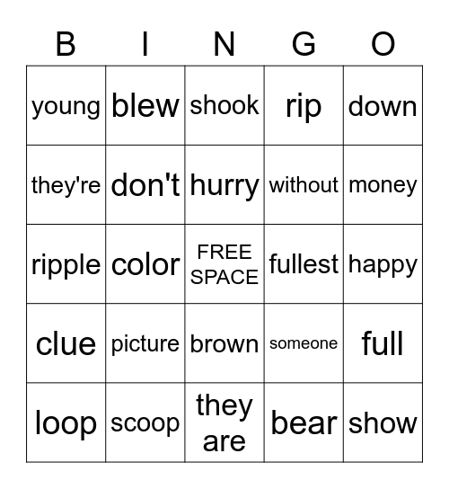 Module 6 Review Bingo Card