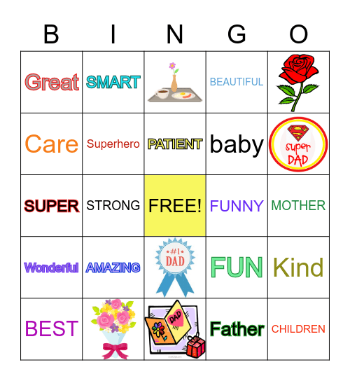 MOTHERS DAY Bingo Card