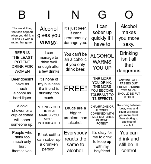 BINGO EUROVISIVO Bingo Card
