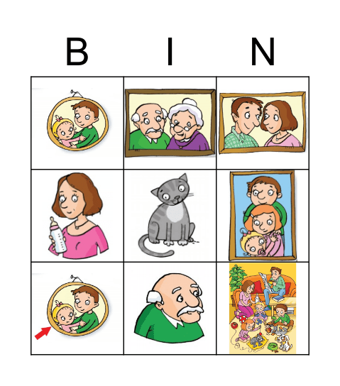 Familie 2 Bingo Card