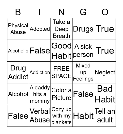 Adrian's Awesome Bingo Game! Bingo Card