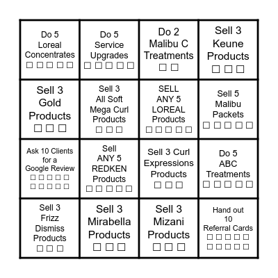 L&L SUMMER RALLY BINGO Card