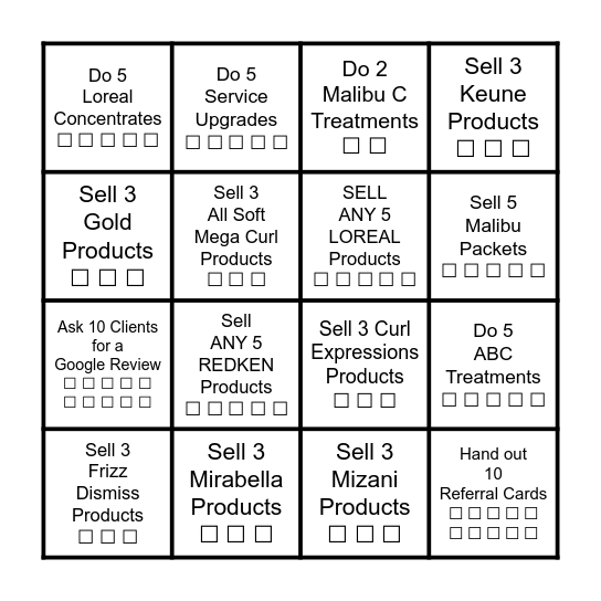 L&L SUMMER RALLY BINGO Card