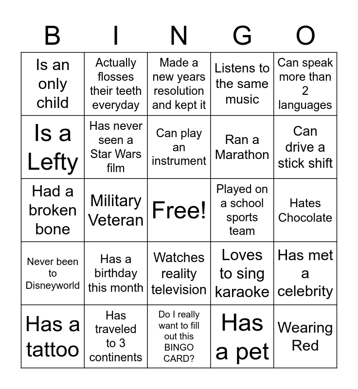 IM RETREAT BINGO Card