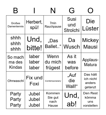 Bullshit Bingo DS Edition Bingo Card