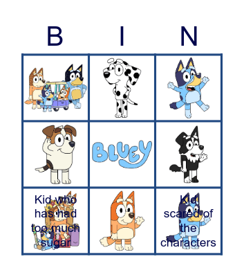 Bingo's Bingo Card