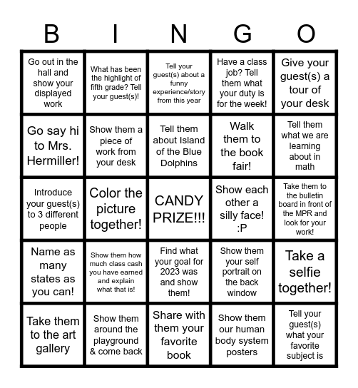 Be Our Guest Day 2023!!! Bingo Card